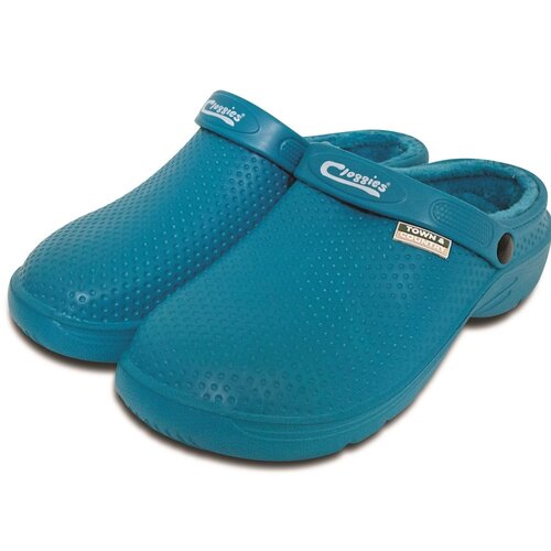 Fleecy Eva Cloggies Teal Size 5