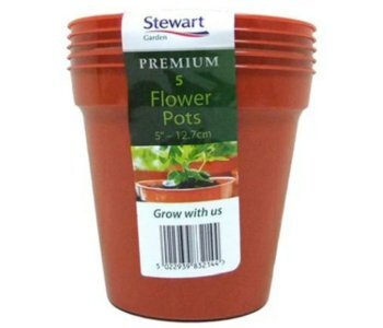 Flower Pot x 5 12.7cm Terracot