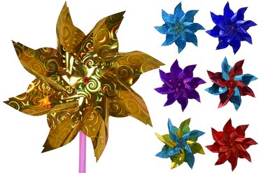Foil Windmill Metallic Colours 18cm