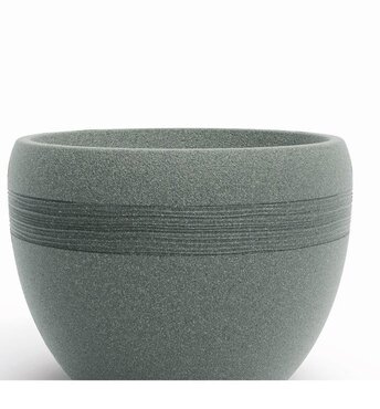 Galilee Low Planter Marble Green 48cm - image 2