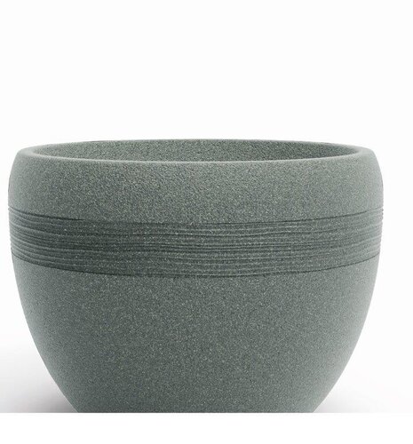 Galilee Low Planter Marble Green 48cm - image 1