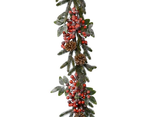 Garland Berries/Snow/Pinecones 176cm