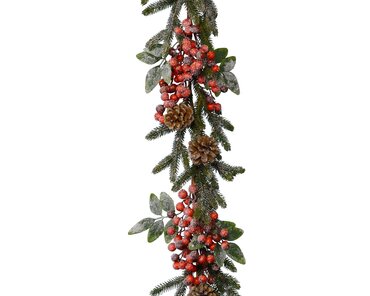 Garland Berries/Snow/Pinecones 176cm