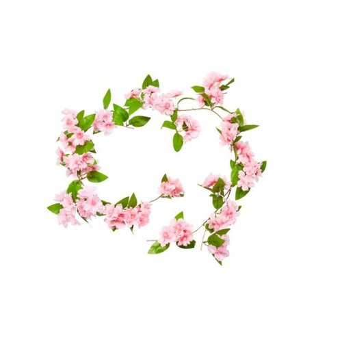 Faux Garland Decor Pink Blossom 180cm - image 1