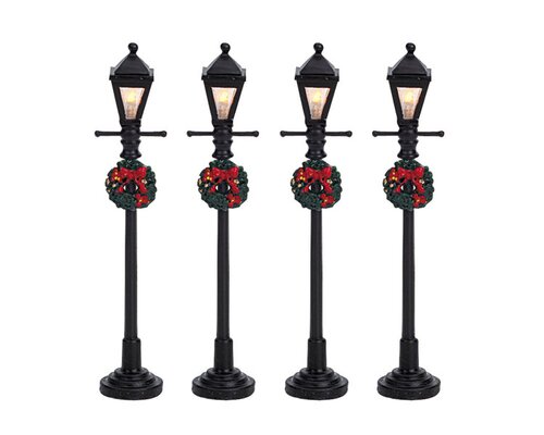 Gas Lantern Street Lamp Set of 4
