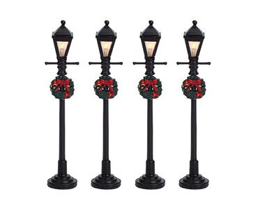 Gas Lantern Street Lamp Set of 4