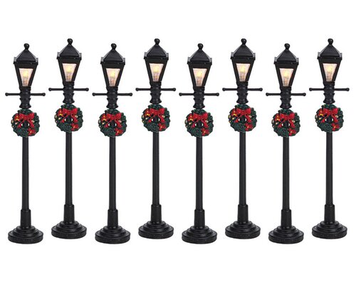 Gas Lantern Street Lamp Set of 8