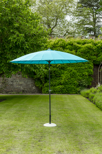 Geisha 2.7m Fibreglass Parasol Aqua - image 1