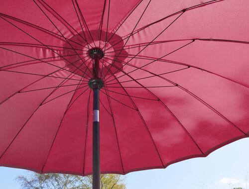 Geisha 2.7m Fibreglass Parasol Fuchsia - image 2