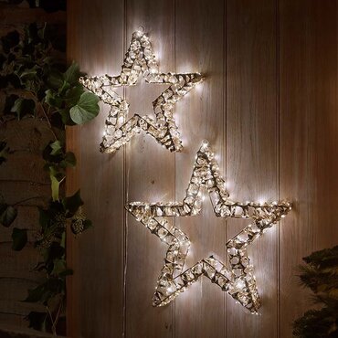 Gold Twist Star 40cm (Warm White) - image 2