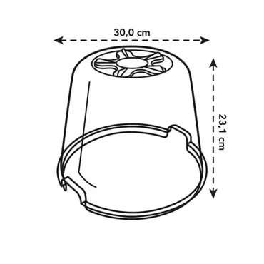 Green Basics Grow House Round 30cm Transparent - image 5