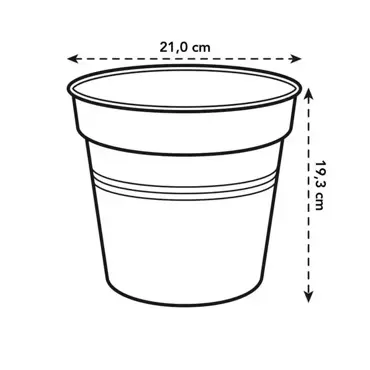 Green Basics Growpot 21cm Mild Terra - image 2