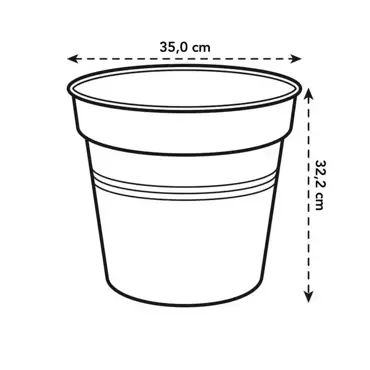 Green Basics Growpot 35cm Mild Terra - image 3