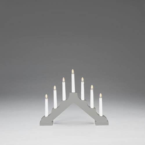 Grey Battery Powered Welcome Candlestick Arch Lights - image 1