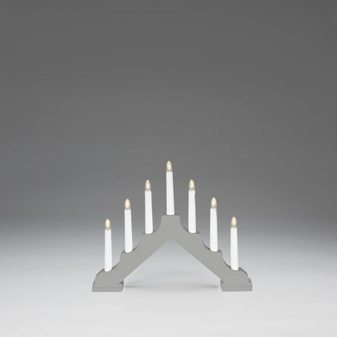 Grey Battery Powered Welcome Candlestick Arch Lights - image 1