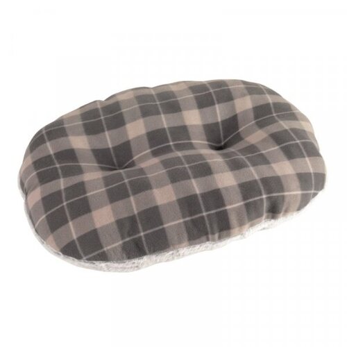 Grey TuffEarth Fleece Oval Cushion Med - image 2