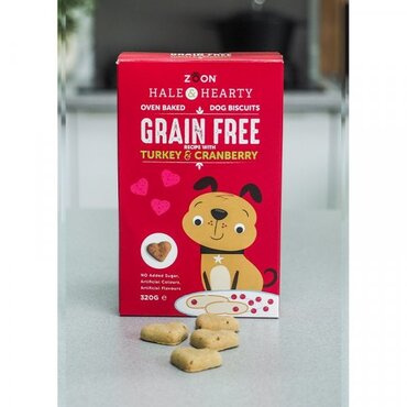 Hale & Hearty Turkey & Cranberry Grain Free Biscuits 320g - image 2