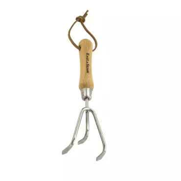 Hand 3 Prong Cultivator Stainless Steel - image 1