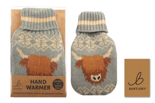 Hand Warmer  Highland Cow Design