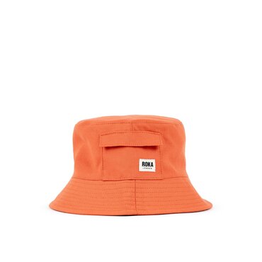 Hatfield Burnt Orange Bucket Hat One Size Cotton