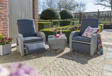 Hawaii Diva Grey Recliner Set