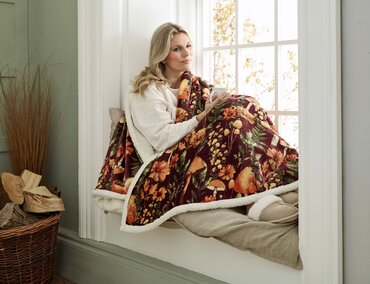 Heated Throw Mushroom 140x180cm