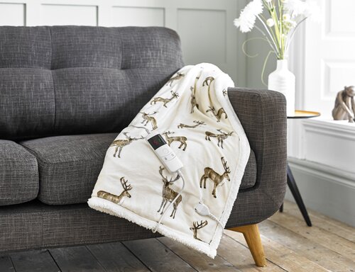 Heated Throw Stag 140x180cm - image 1