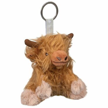 Highland Cow Plush Keyring
