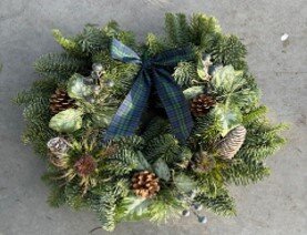Highland Forest Wreath 10 inch
