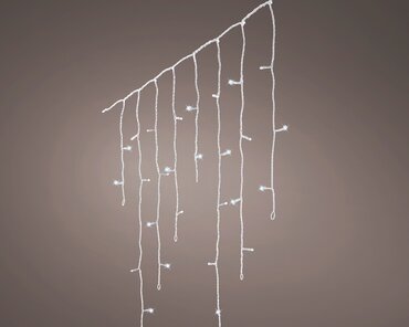 Icicle Lights (Cool White & Blue, Transparent Cable) 20m (L26) - image 2