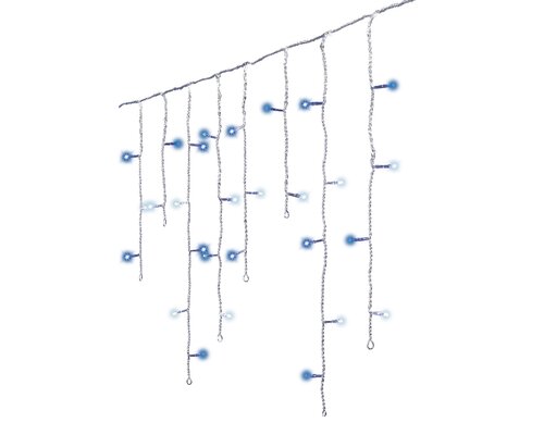 Icicle Lights (Cool White & Blue, Transparent Cable) 7.5m (L26) - image 4