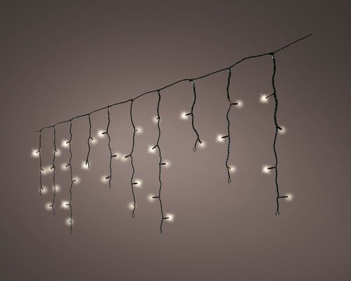 Icicle Lights (Warm White, Black Cable) 20m (L29) - image 2