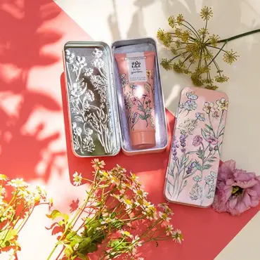 In The Garden 100ml Hand Cream in Embossed Tin - image 2