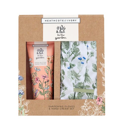 In The Garden Gardening Gloves Set & Shea Butter Hand Cream Gift Set - image 1