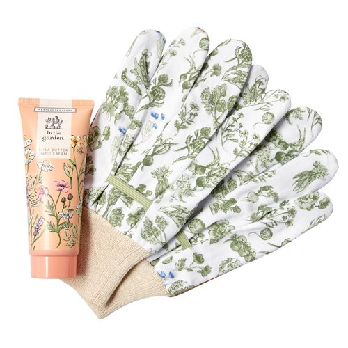 In The Garden Gardening Gloves Set & Shea Butter Hand Cream Gift Set - image 2