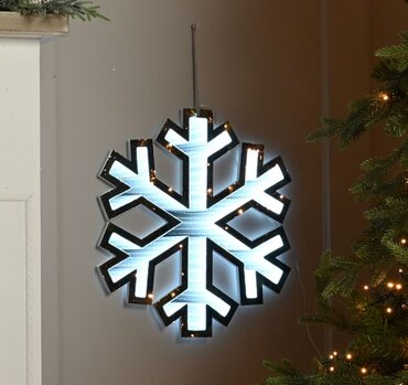 Infinity Light Hanging Snowflake 40cm