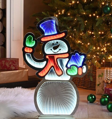 Infinity Light Snowman 56cm