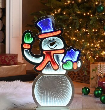 Infinity Light Snowman 56cm