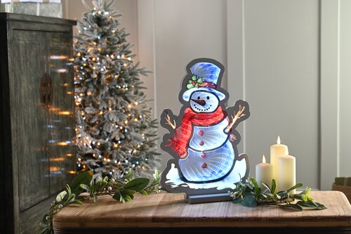 Infinity Snowman with Holly Hat 40cm
