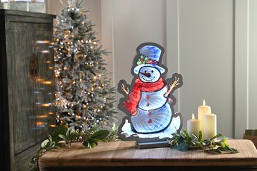 Infinity Snowman with Holly Hat 40cm