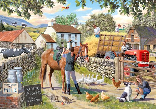 Jigsaw Manor Farm 500pc - image 1