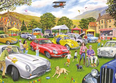 Jigsaw Village Motor Show 1000pc