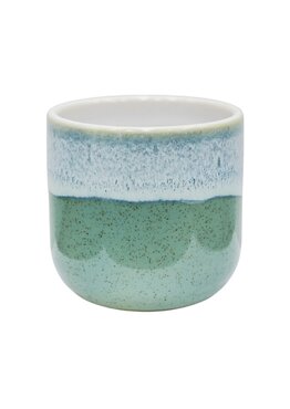 Jodie Dipped Reactive Glaze Indoor Planter (Turquoise)
