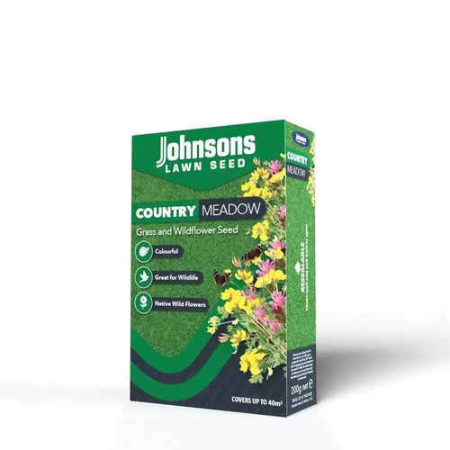 Johnsons Country Meadow Grass and Wildflower Seed (200g)