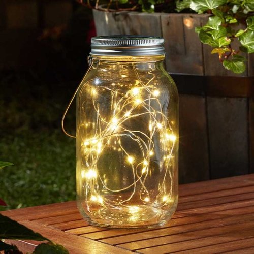 Lantern Battery Firefly Decor Jar