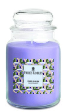 Large Candle Jar Purple Hush