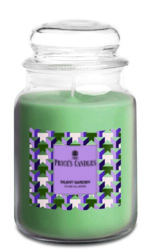 Large Candle Jar Silent Garden