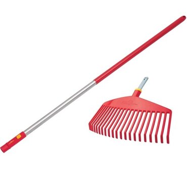 Leaf Rake with 120cm Aluminium Handle - image 1