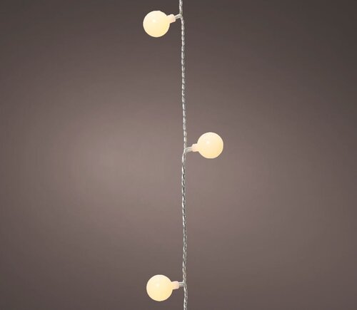 LED Cherry Lights 60L Warm White/ Clear - image 1