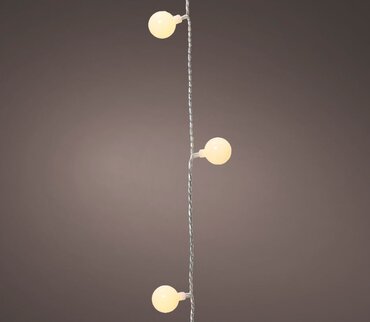 LED Cherry Lights 60L Warm White/ Clear - image 1